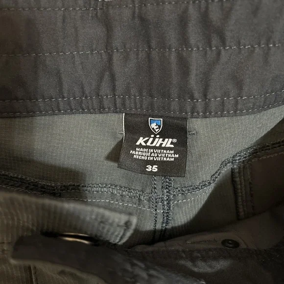 Kuhl Silencr Kargo Shorts Mens 35 Gray Hiking Outdoors Stretch Travel Logo - Picture 5 of 11